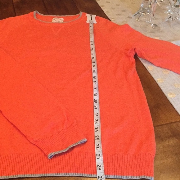 Brooks Brothers Other - Brooks Brothers Orange Cotton Crewneck Sweater XL